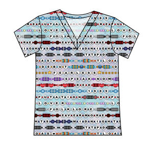 Eras Bracelets Ladies' Slouchy V-Neck Tee