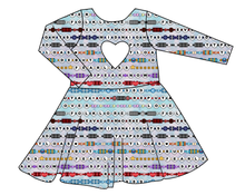 Load image into Gallery viewer, Eras Bracelets Molly Heart Back Twirly Dress