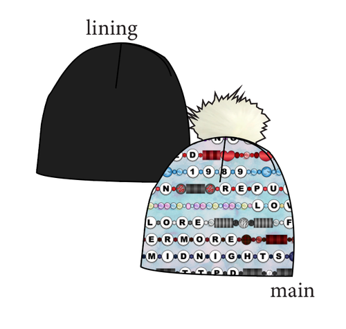 Eras Bracelets Slouchy Beanie (Reversible!)