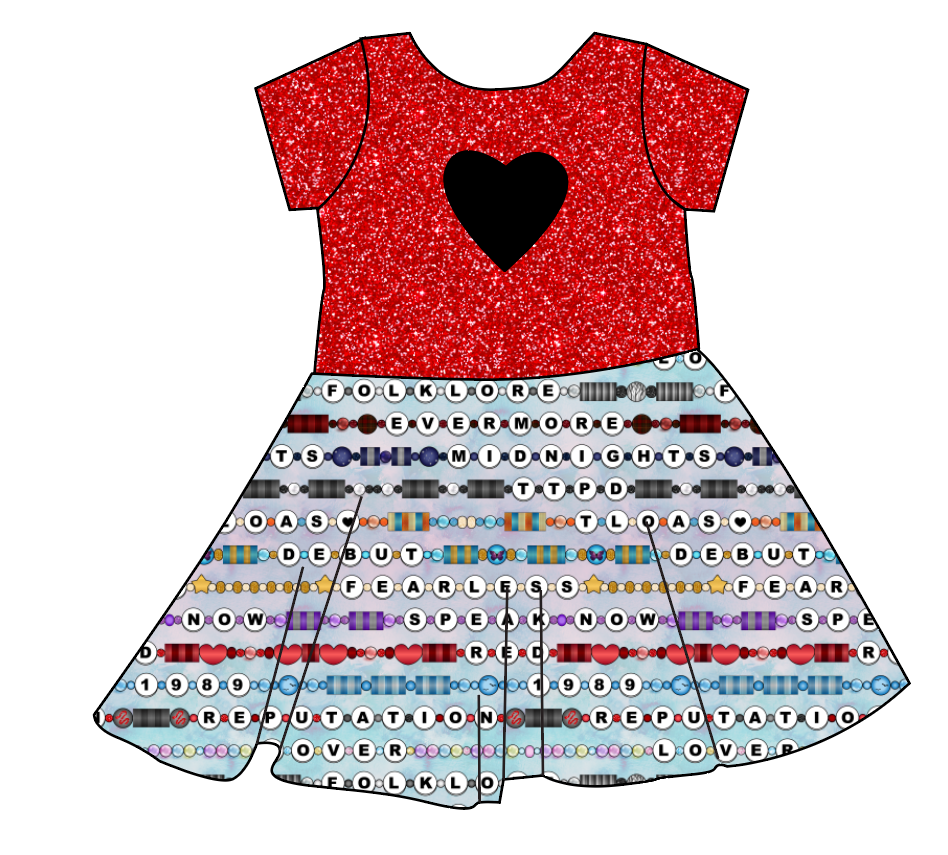 Eras Bracelets Molly Heart Back Twirly Dress