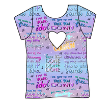 Load image into Gallery viewer, Soundtrack Favs Cambria Heart Back Tee