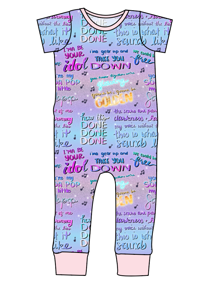 Soundtrack Favs Emmett Pants And Shorts T-Shirt Romper