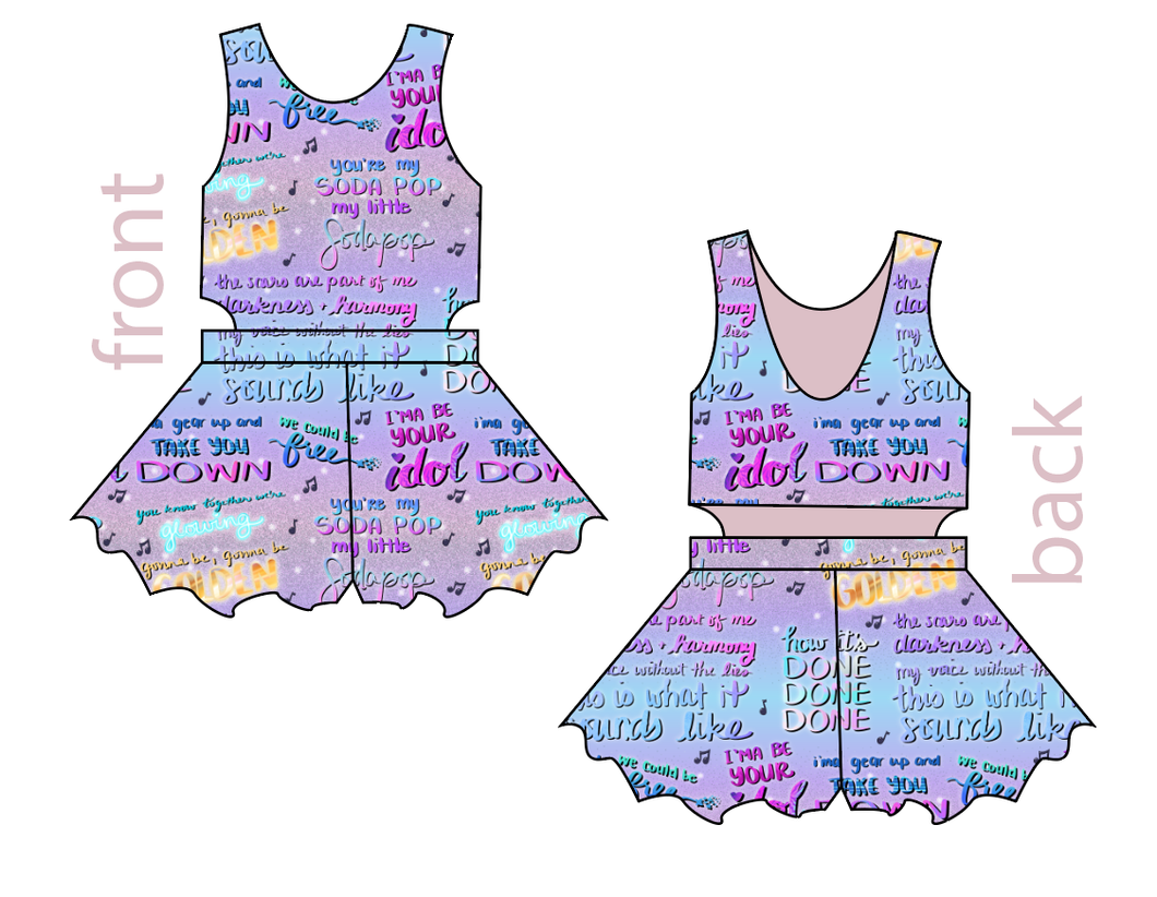 Soundtrack Favs Kids Playsuit