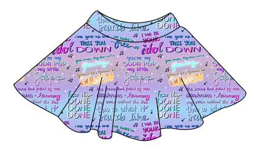Soundtrack Favs Ladies' Circle Skirt