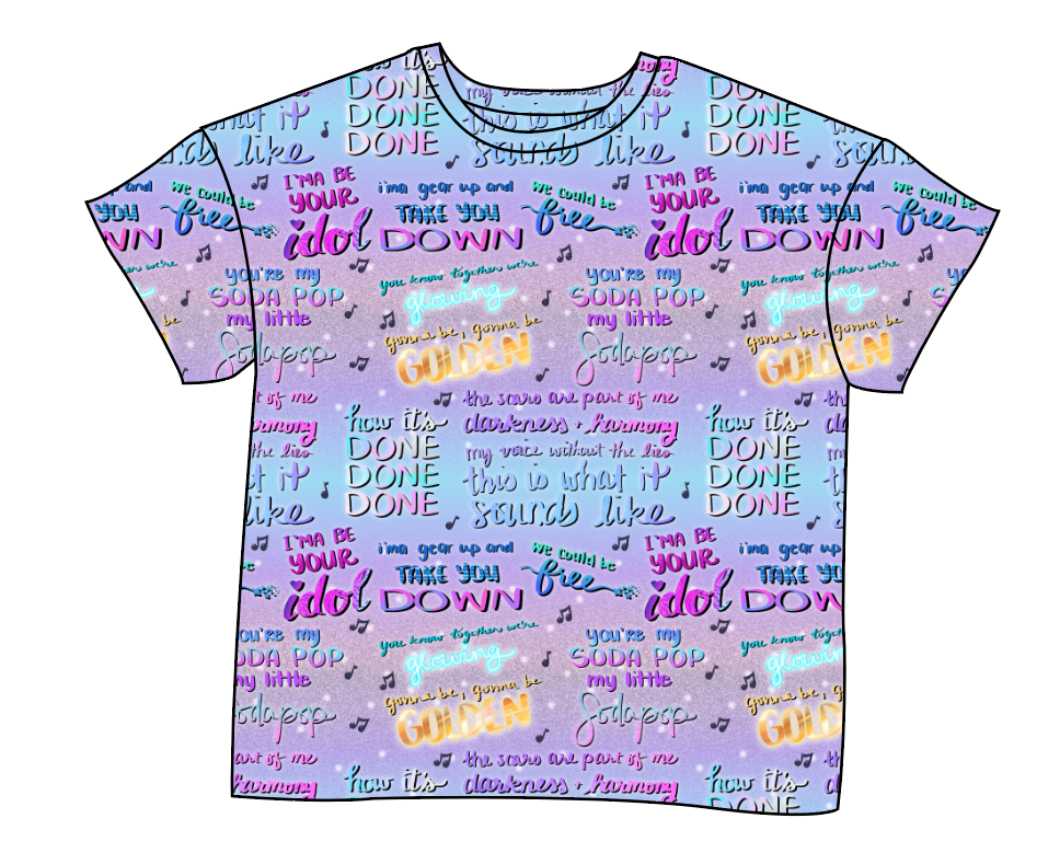 Soundtrack Favs Ladies' Oversized Tee