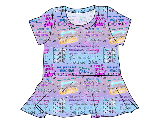 Soundtrack Favs Ladies' Peplum Top