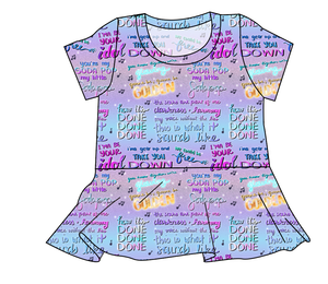 Soundtrack Favs Ladies' Peplum Top