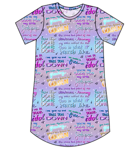 Soundtrack Favs Ladies' T-Shirt Dress