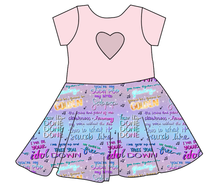 Load image into Gallery viewer, Soundtrack Favs Molly Heart Back Twirly Dress