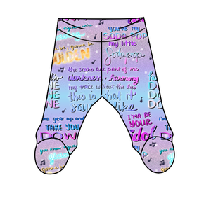 Soundtrack Favs Newborn Footed Pants