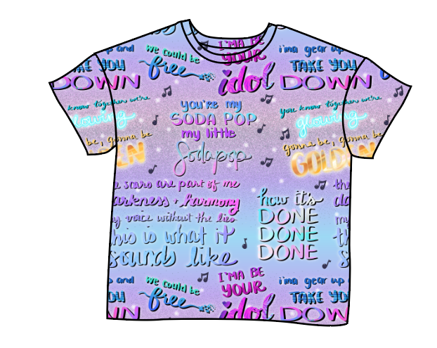 Soundtrack Favs Oversized Tee
