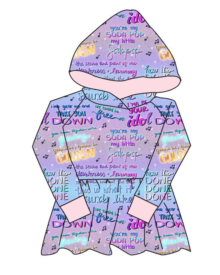 Soundtrack Favs Peplum Hoodie (or Crewneck)