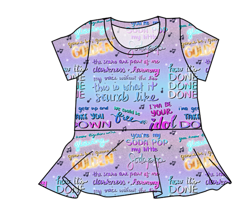 Soundtrack Favs Peplum Top