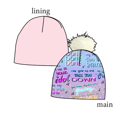 Soundtrack Favs Slouchy Beanie (Reversible!)