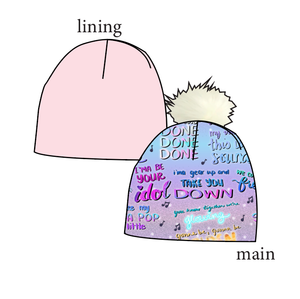 Soundtrack Favs Slouchy Beanie (Reversible!)