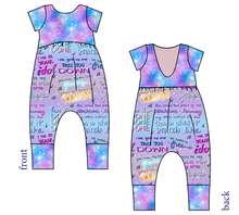 Load image into Gallery viewer, Soundtrack Favs Low Back Romper and Bubble Romper