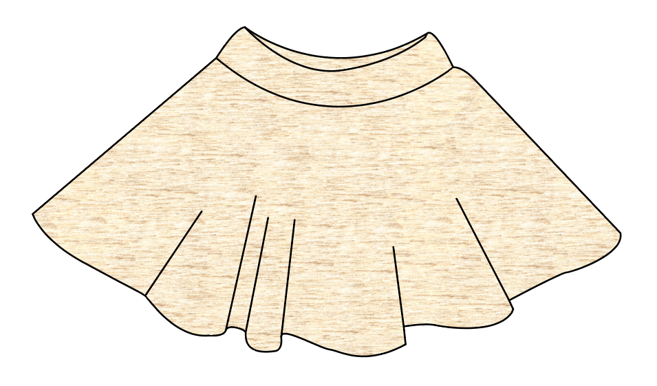 Simply Solids Circle Skirt