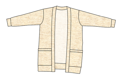 Simply Solids Ladies' Grandpa Cardigan