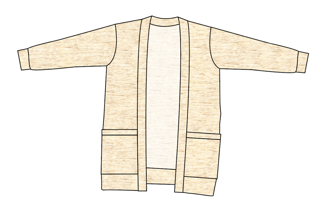 Simply Solids Ladies' Grandpa Cardigan