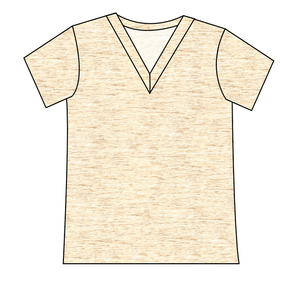 Simply Solids Ladies' Slouchy V-Neck Tee