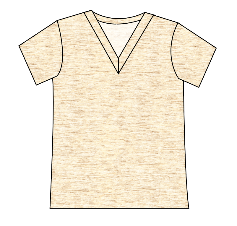 Simply Solids Ladies' Slouchy V-Neck Tee