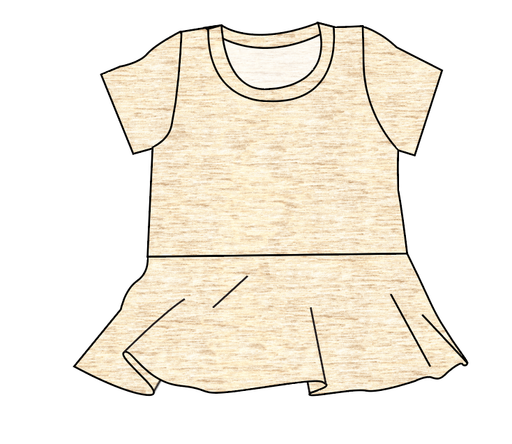 Simply Solids Peplum Top