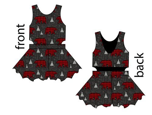 Buffalo Bears Kids Playsuit