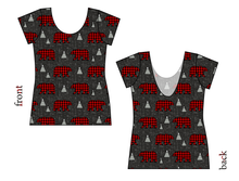Load image into Gallery viewer, Buffalo Bears Ladies&#39; Low Back Ballerina Tee