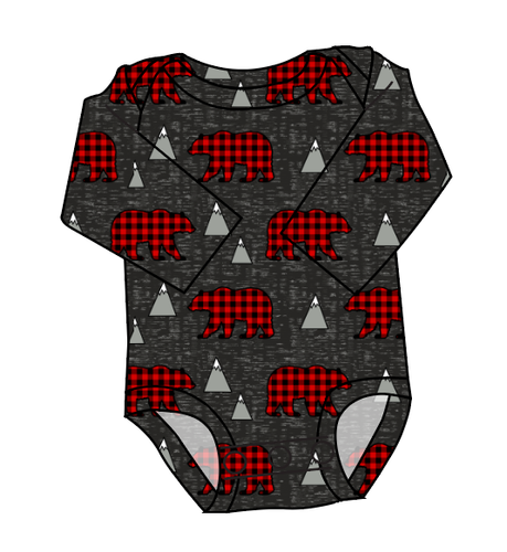 Buffalo Bears Lap Neck Bodysuit