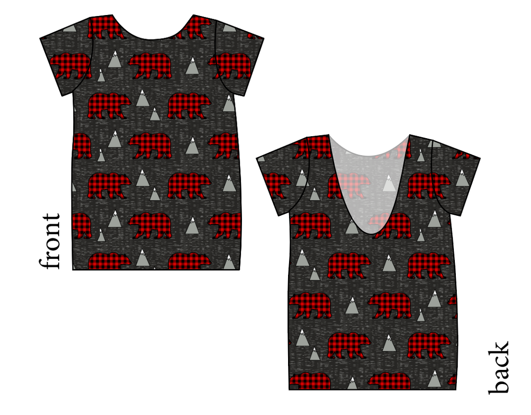 Buffalo Bears Low Back Ballerina Tee