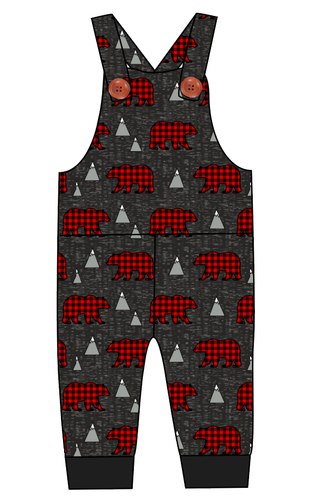 Buffalo Bears Overalls and Shortalls