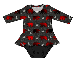 Buffalo Bears Peplum Top