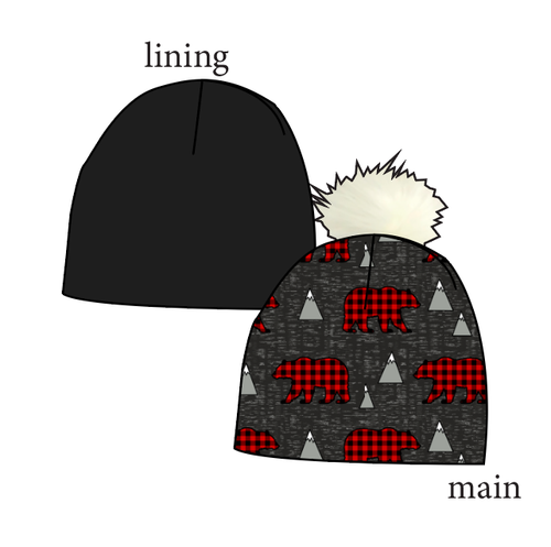 Buffalo Bears Slouchy Beanie (Reversible!)