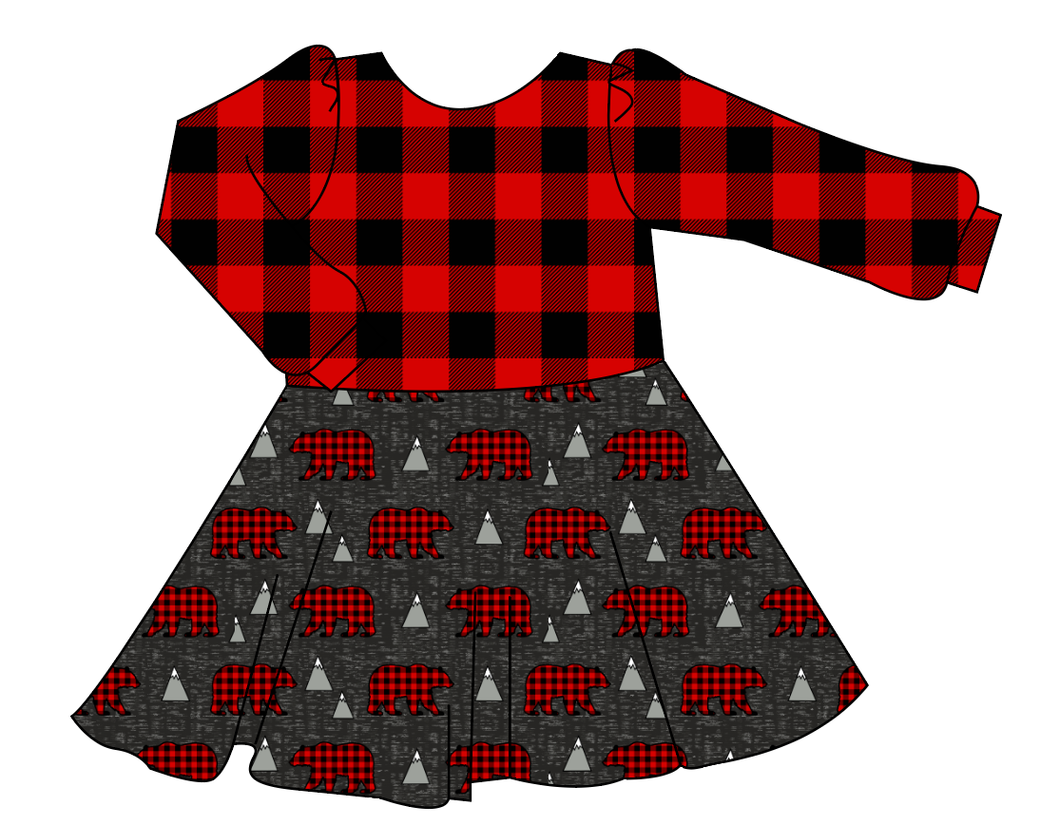 Buffalo Bears Prairie Dress