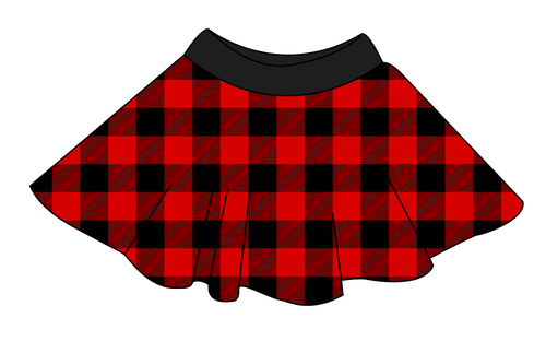 Buffalo Plaid Circle Skirt