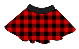 Buffalo Plaid Circle Skirt