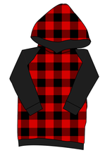 Load image into Gallery viewer, Buffalo Plaid Classic Hoodie (or Crewneck)