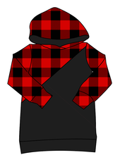 Load image into Gallery viewer, Buffalo Plaid Classic Hoodie (or Crewneck)