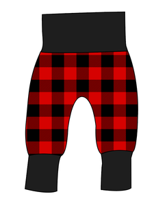 Buffalo Plaid Grow With Me Pants And Shorts