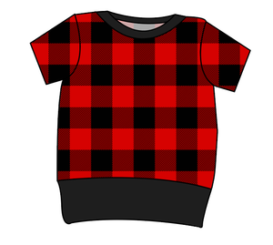 Buffalo Plaid Grow With Me Tee