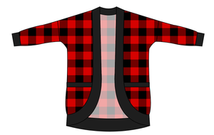 Buffalo Plaid Ladies' Cocoon Cardigan