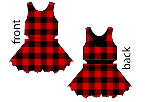 Buffalo Plaid Kids Playsuit