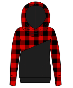 Buffalo Plaid Ladies Hoodie