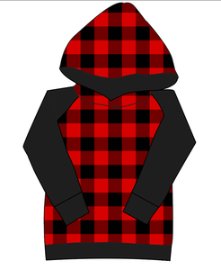 Buffalo Plaid Ladies Hoodie