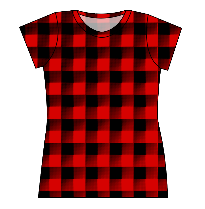 Buffalo Plaid Ladies' Basic Tee