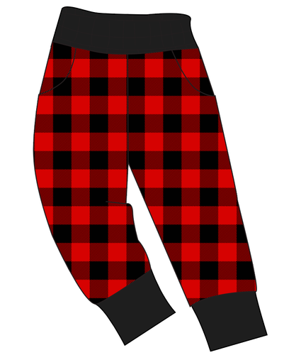 Buffalo Plaid Ladies' Joggers and Jogger Shorts