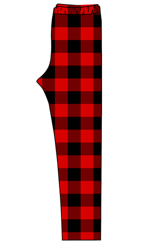 Buffalo Plaid Ladies' Lounge Leggings