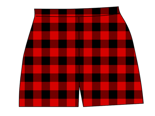 Buffalo Plaid Ladies' Lounge Shorts