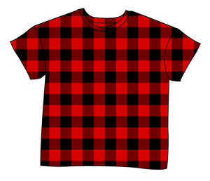 Buffalo Plaid Ladies' Oversized Tee