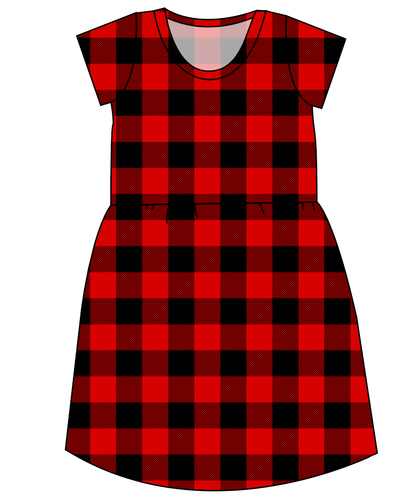 Buffalo Plaid Ladies' Play Dress